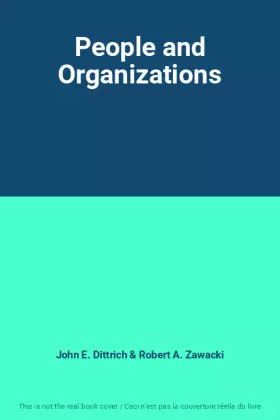 Couverture du produit · People and Organizations