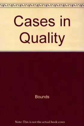 Couverture du produit · Cases in Quality