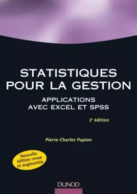 Couverture du produit · Statistiques pour la gestion : Applications Excel et SPSS