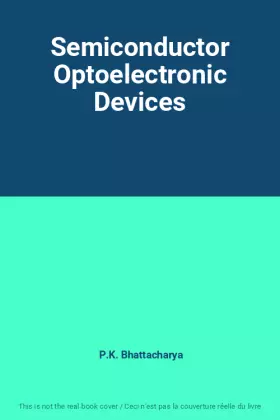 Couverture du produit · Semiconductor Optoelectronic Devices
