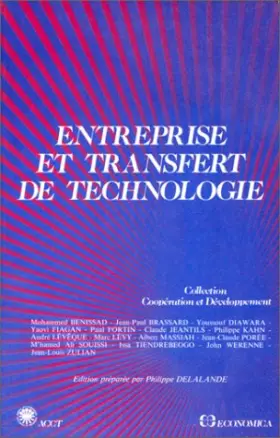 Couverture du produit · Entreprise et transfert de technologie