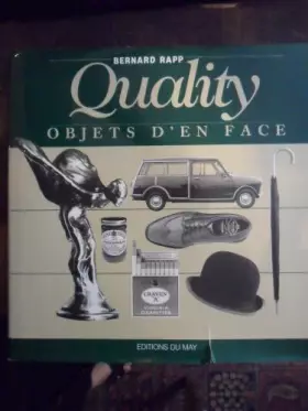 Couverture du produit · QUALITY.OBJETS D'EN FACE.