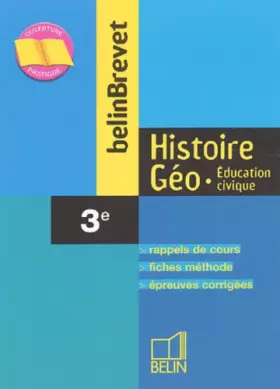 Couverture du produit · BelinBrevet : Histoire-Géographie - Éducation civique, 3e