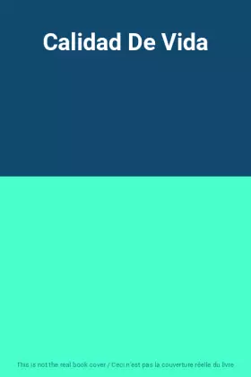 Couverture du produit · Calidad De Vida