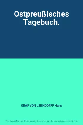 Couverture du produit · Ostpreußisches Tagebuch.