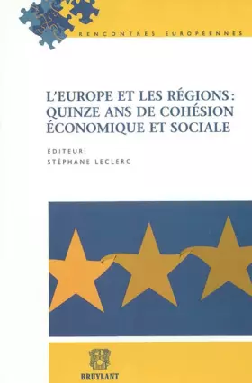 Couverture du produit · L'Europe et ses régions : quinze ans de cohésion économique et sociale