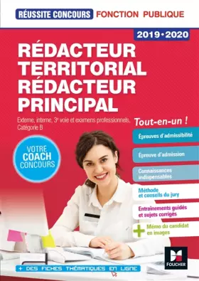 Couverture du produit · Réussite Concours - Rédacteur territorial/Rédacteur principal - 2019-2020 - Préparation complète