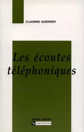 Couverture du produit · Ecoutes téléphoniques