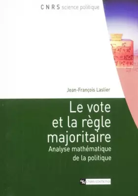 Couverture du produit · Le Vote et la règle majoritaire
