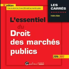 Couverture du produit · L'essentiel du Droit des marchés publics