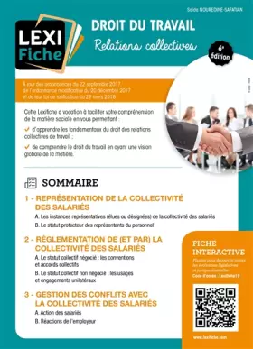 Couverture du produit · Droit du travail, relations collectives