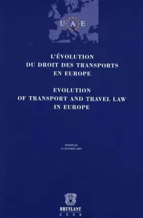 Couverture du produit · L'Evolution du droit des transports en Europe
