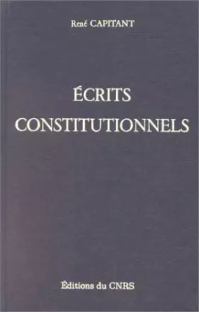 Couverture du produit · Ecrits Constitutionnels