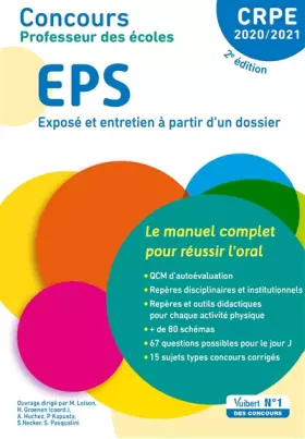 Couverture du produit · Concours Professeur des écoles - CRPE - EPS - Le manuel complet pour réussir l'oral: CRPE 2020-2021