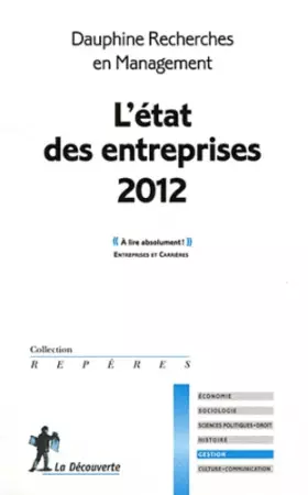 Couverture du produit · L'état des entreprises 2012