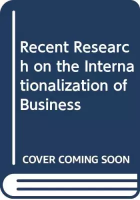 Couverture du produit · Recent Research on the Internationalization of Business