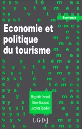 Couverture du produit · Economie et politique du tourisme
