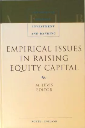 Couverture du produit · Empirical Issues in Raising Equity Capital