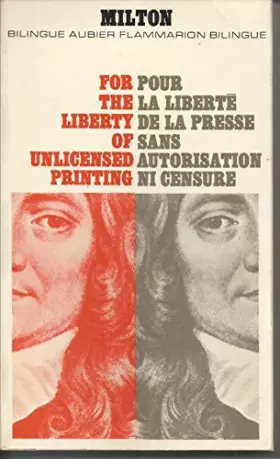 Couverture du produit · Pour la liberté de la presse sans autorisation ni censure(bilingue)