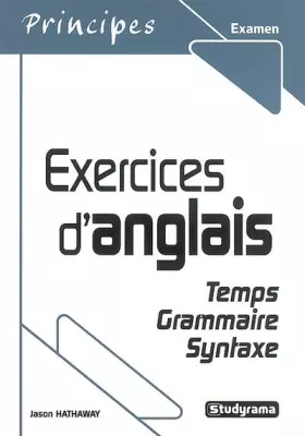 Couverture du produit · Exercices d'anglais