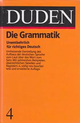 Couverture du produit · Duden Grammatik