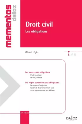 Couverture du produit · Les obligations : Droit civil