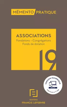 Couverture du produit · Mémento Associations 2019