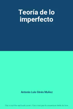 Couverture du produit · Teoría de lo imperfecto