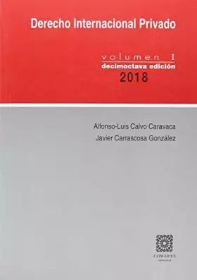 Couverture du produit · Derecho Internacional Privado, vol I