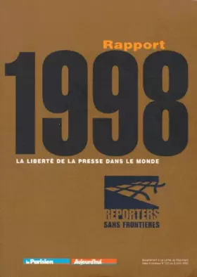 Couverture du produit · La liberté de la presse dans le monde, rapport 1998