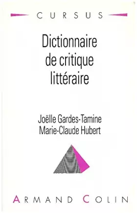 Couverture du produit · Dictionnaire de critique littéraire