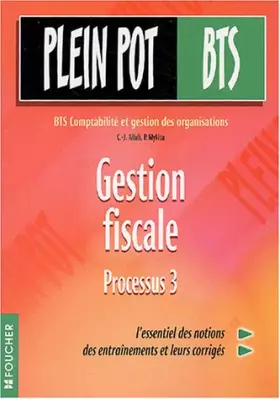 Couverture du produit · Gestion fiscale Processus 3 BTS Comptabilité et gestion des organisations