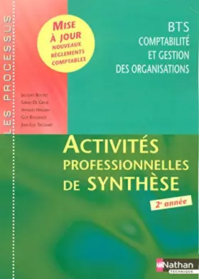 Couverture du produit · Activités professionnelles de synthèse (processus) BTS CGO 2e année