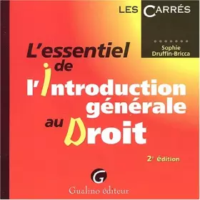 Couverture du produit · L'essentiel de l'introduction générale au droit. 2ème édition