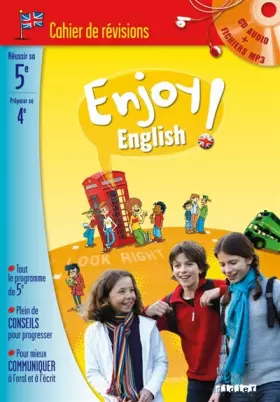 Couverture du produit · Enjoy english ! 5e : Cahier de révision (1CD audio MP3)