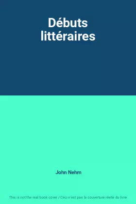 Couverture du produit · Débuts littéraires