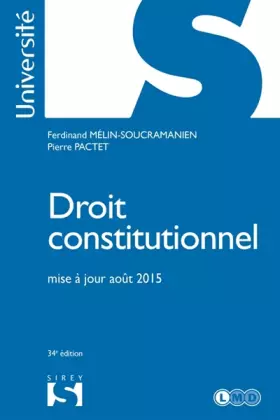 Couverture du produit · Droit constitutionnel - 34e éd.