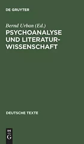 Couverture du produit · Psychoanalyse Und Literaturwissenschaft: Texte Zur Geschichte Ihrer Beziehungen