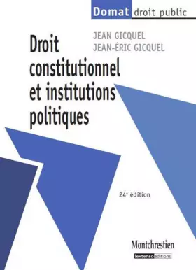Couverture du produit · Droit constitutionnel et institutions politiques