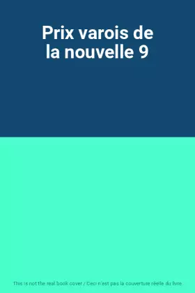 Couverture du produit · Prix varois de la nouvelle 9