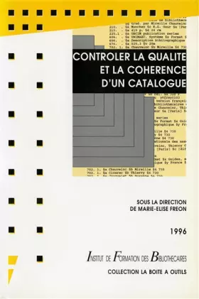 Couverture du produit · Contrôler la qualité et la cohérence d'un catalogue