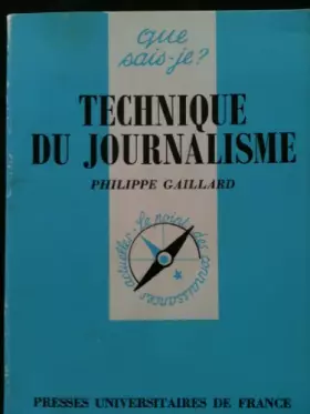 Couverture du produit · Technique du journalisme