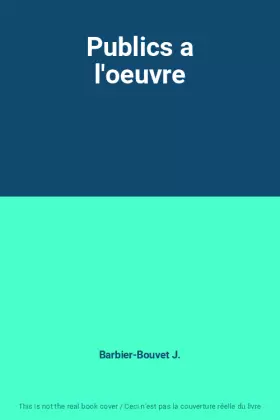 Couverture du produit · Publics a l'oeuvre