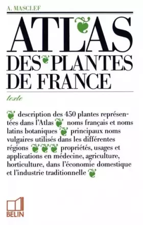 Couverture du produit · ATLAS PLANTES-TEXTE