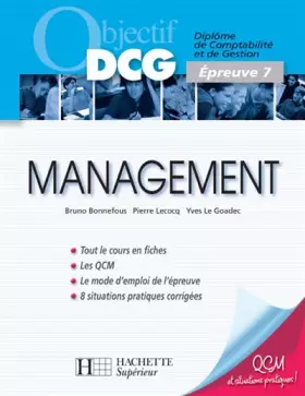 Couverture du produit · Management: Epreuve 7 du DCG