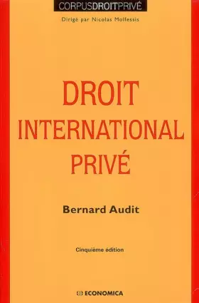 Couverture du produit · Droit International Prive, 5e ed