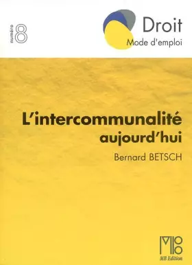 Couverture du produit · L'intercommunalité aujourd'hui