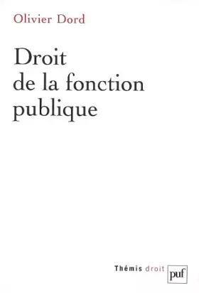 Couverture du produit · Droit de la fonction publique