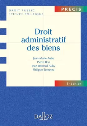 Couverture du produit · Droit administratif des biens