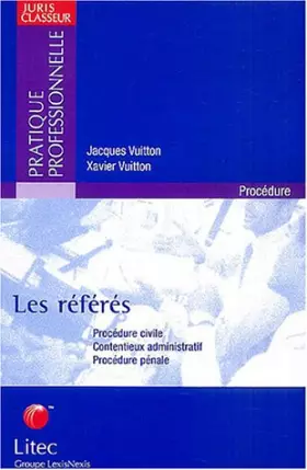 Couverture du produit · Les référés (ancienne édition)